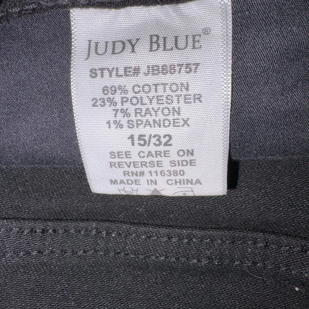Judy Blue Skinny Fit Black Jeans Size 15/32 A5 - Picture 4 of 5